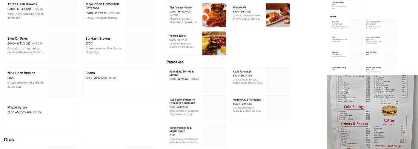 The Pit Stop - Broadbridge Heath Cafe Menu