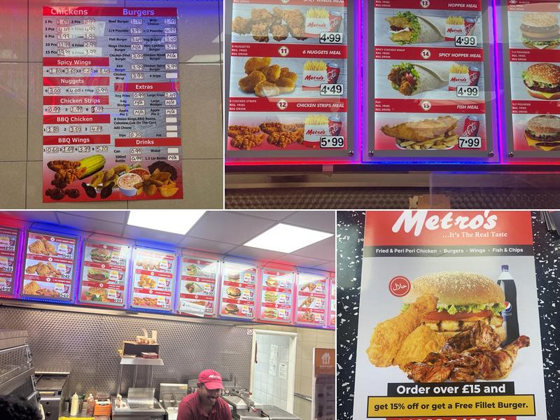 Metro's Fried Chicken Menu