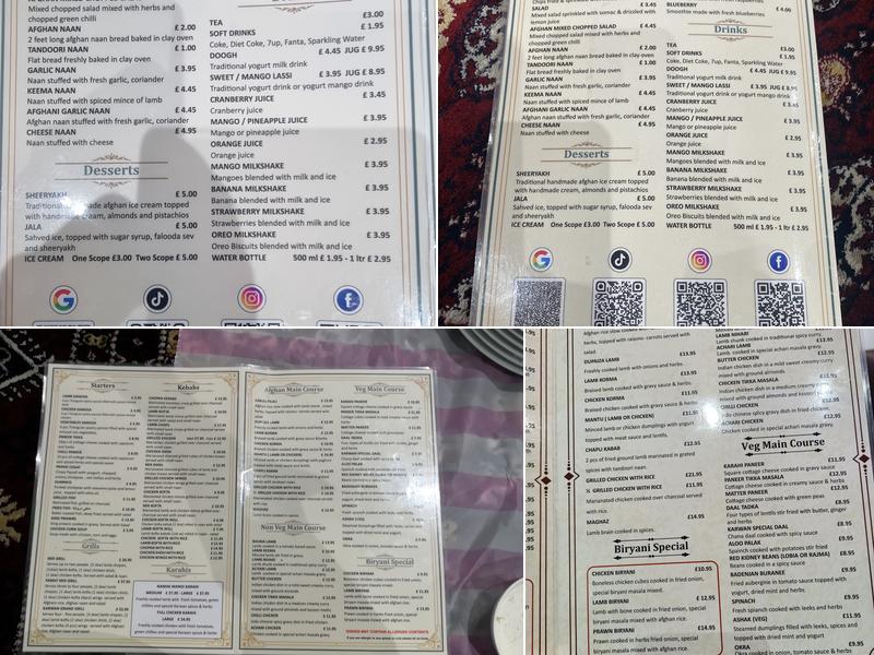 Karwan Restaurant Luton Menu