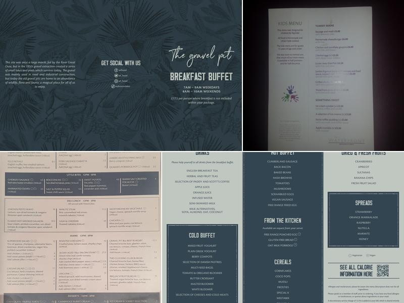 The Gravel Pit Brasserie & Bar Menu