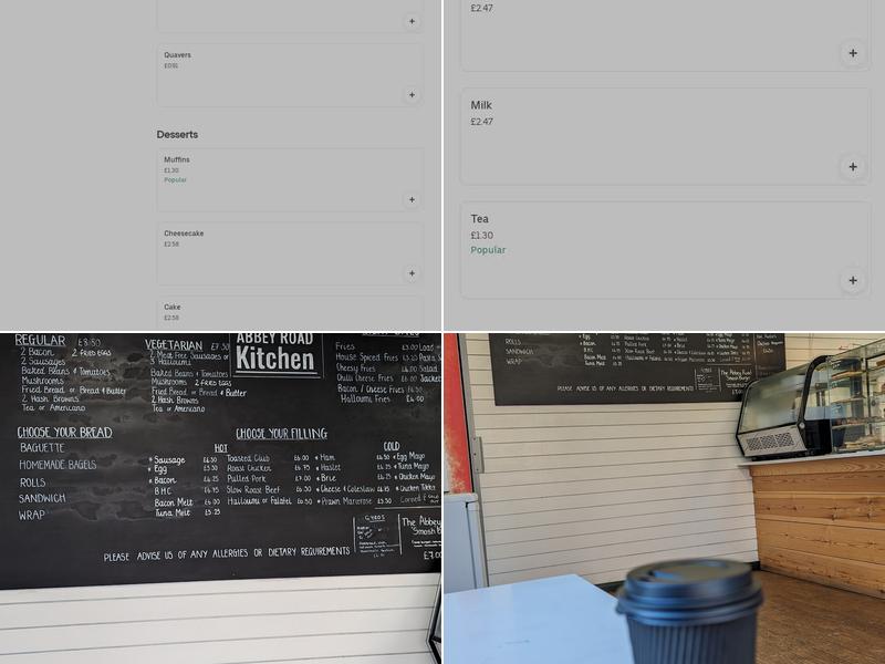 The Abbey Road Kitchen Menu