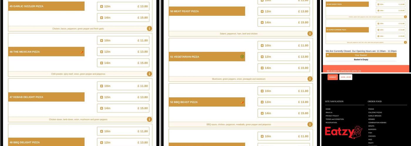 Golden Fry Sleaford Menu
