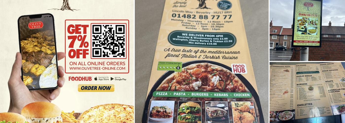Olive Tree Takeaway Beverley Menu