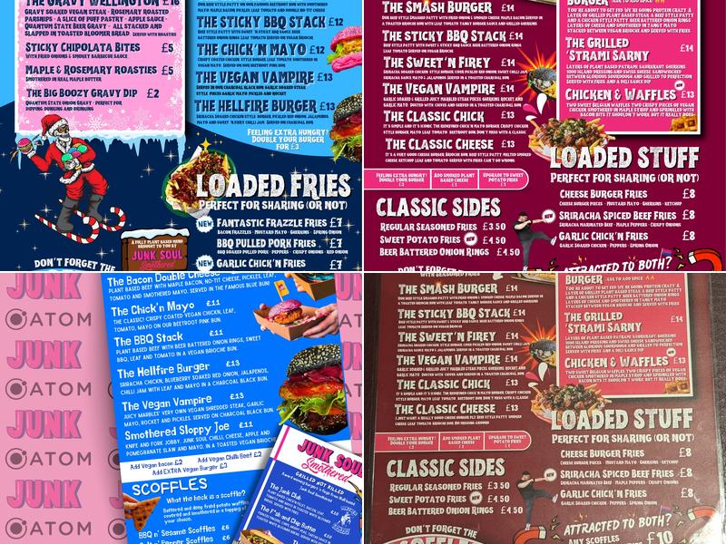 Junk Soul Smothered Menu