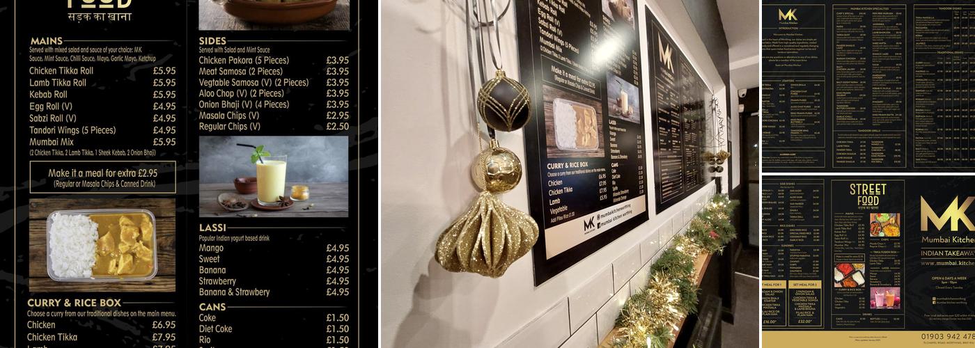 Mumbai Kitchen Worthing Menu