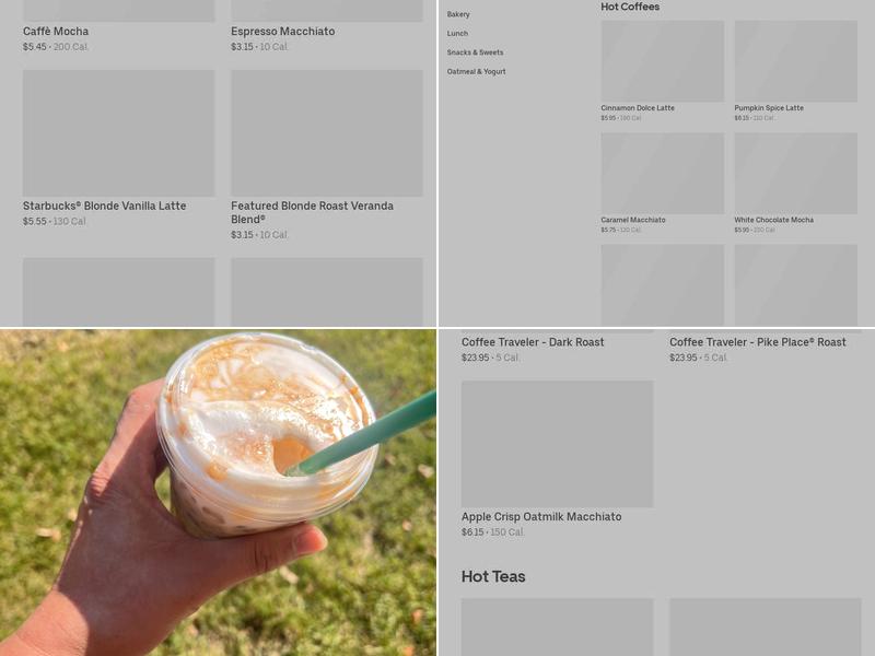Starbucks Menu