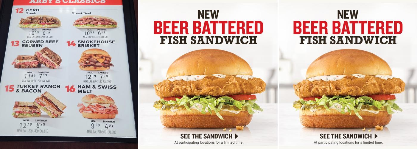 Arby's Menu