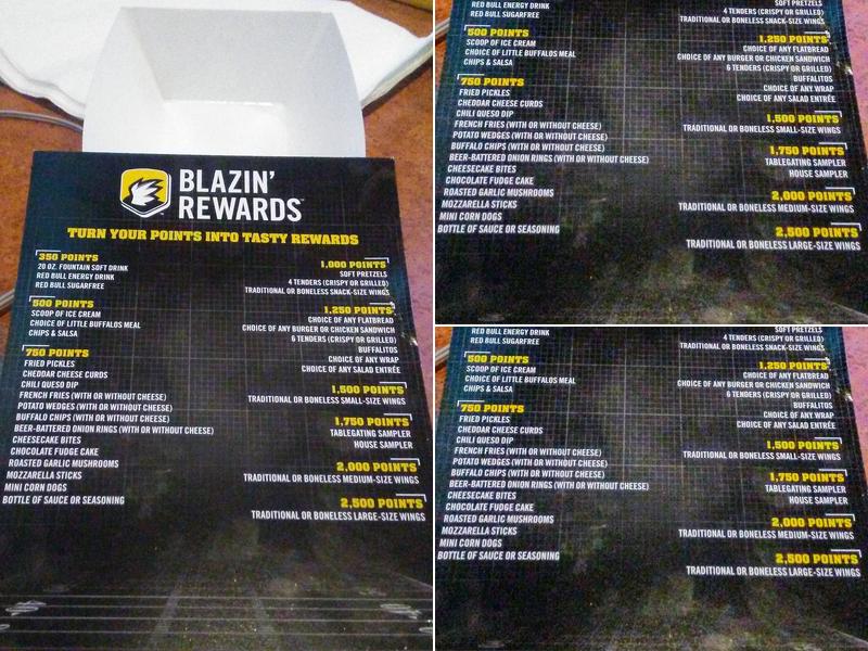 Buffalo Wild Wings Menu