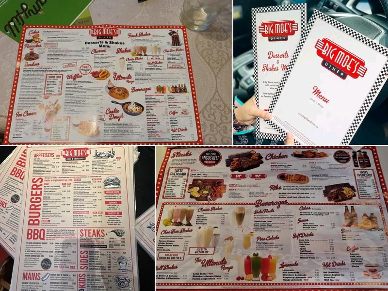 Big Moe's Diner Wembley Menu