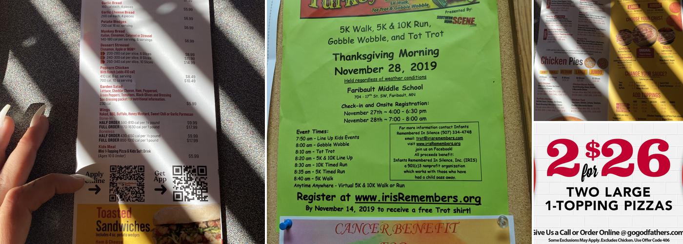 Godfather's Pizza Menu