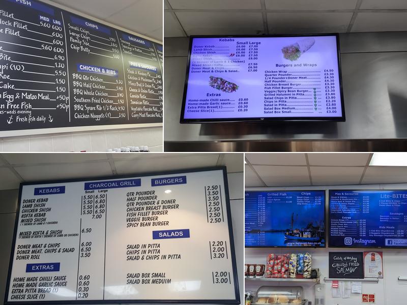 Belmont Bay Fish & Chips Menu