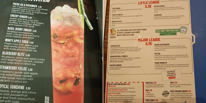 TGI Fridays - Braehead Menu