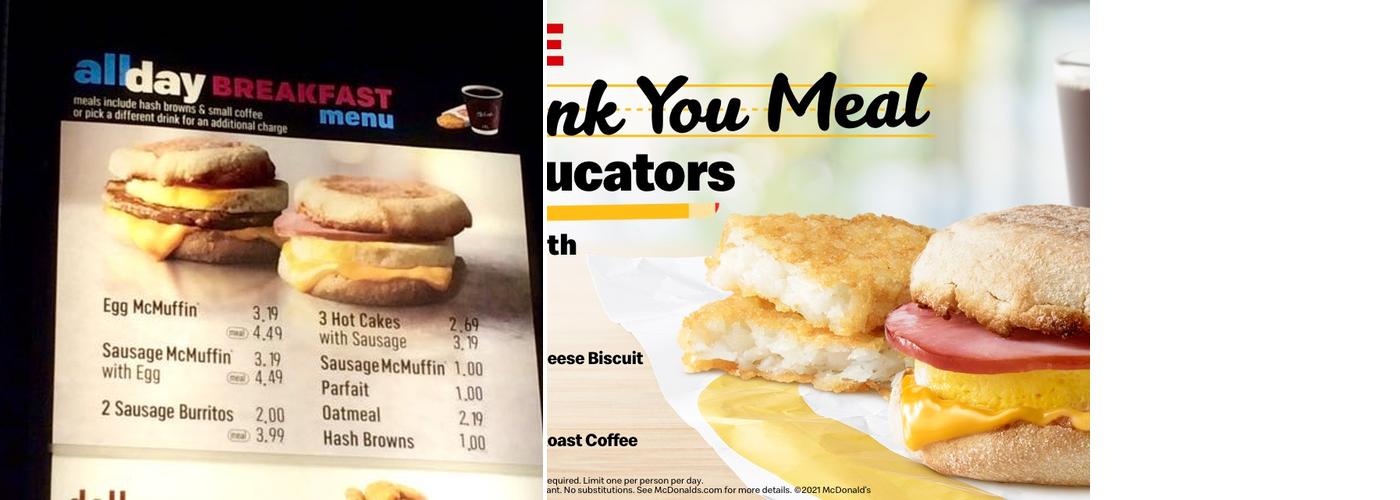 McDonald's Menu