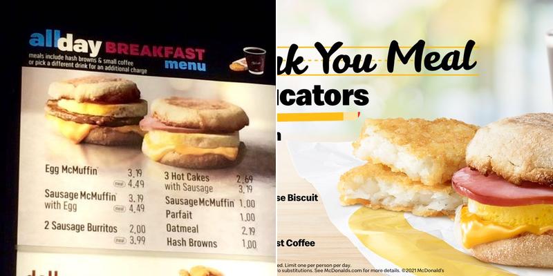 McDonald's Menu