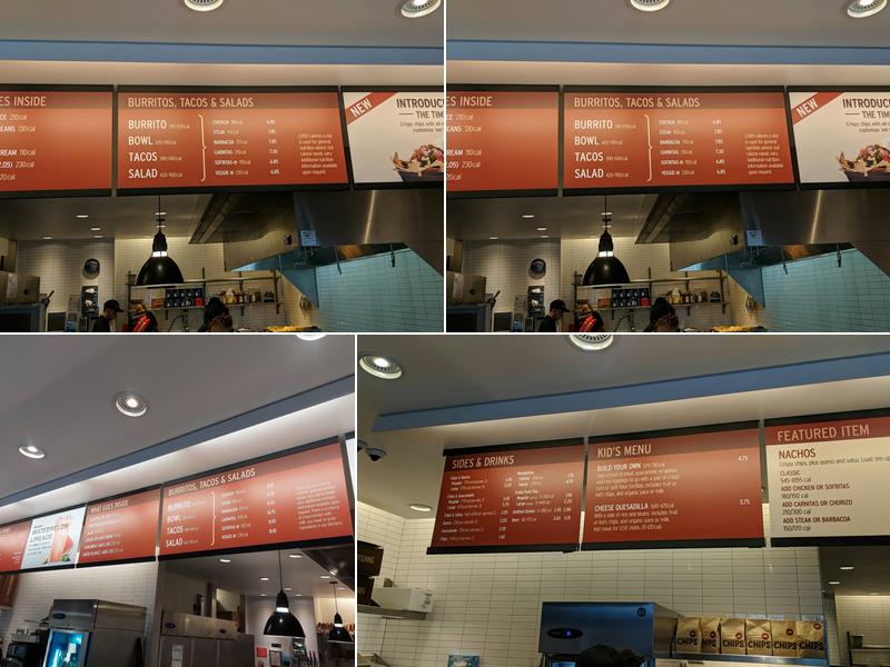 Chipotle Mexican Grill Menu