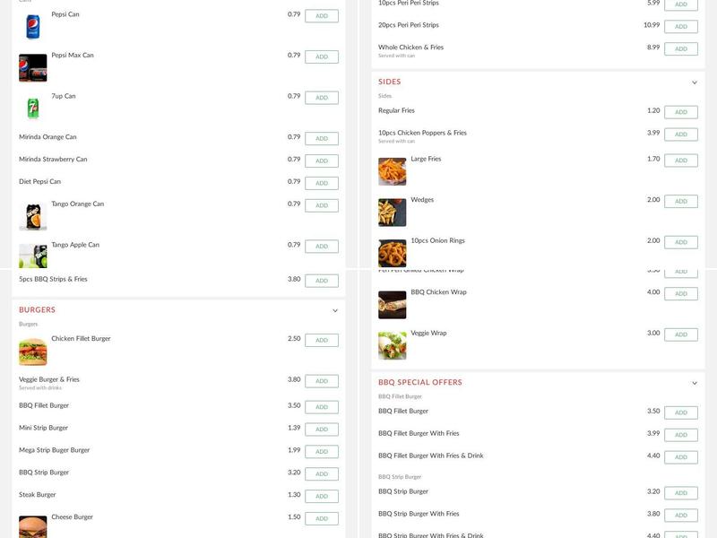 Chicken Delight Menu