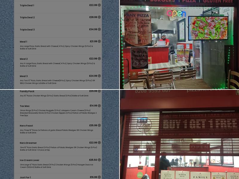 Pizza Nero (Mill Hill) Menu