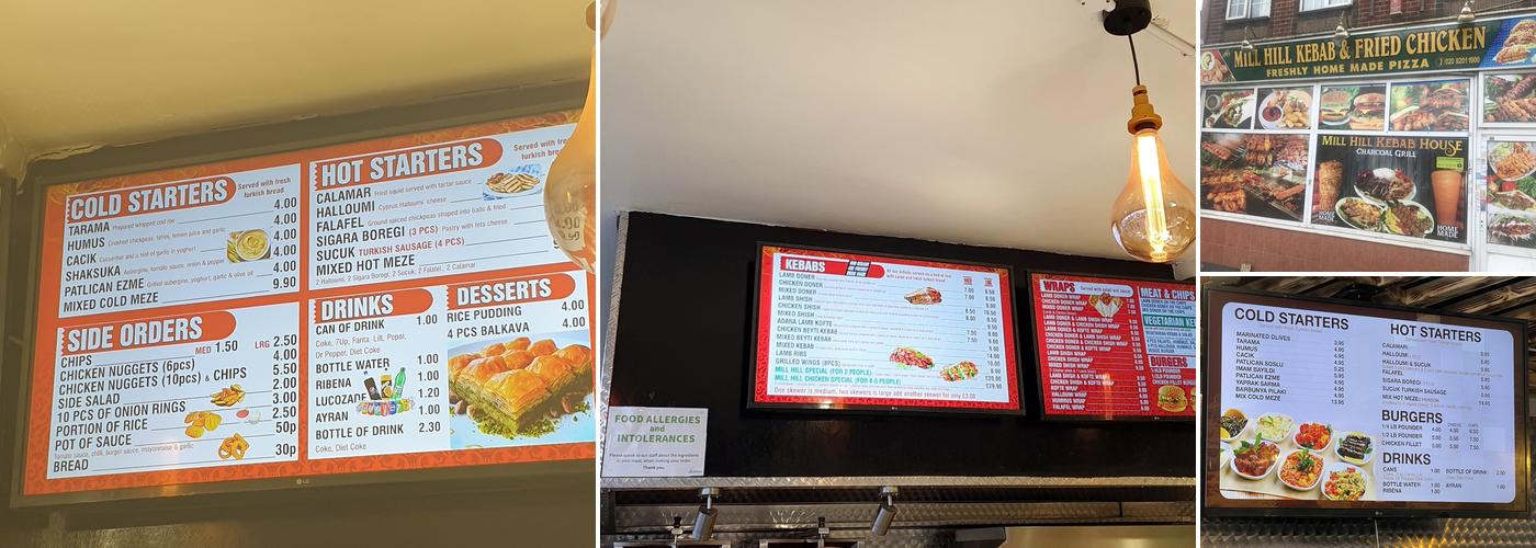 Mill Hill Kitchen Menu