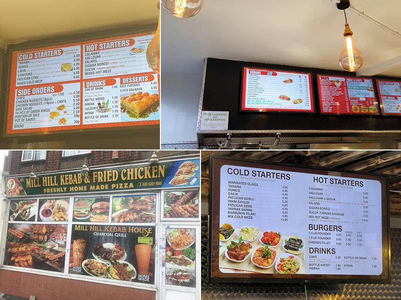 Mill Hill Kitchen Menu