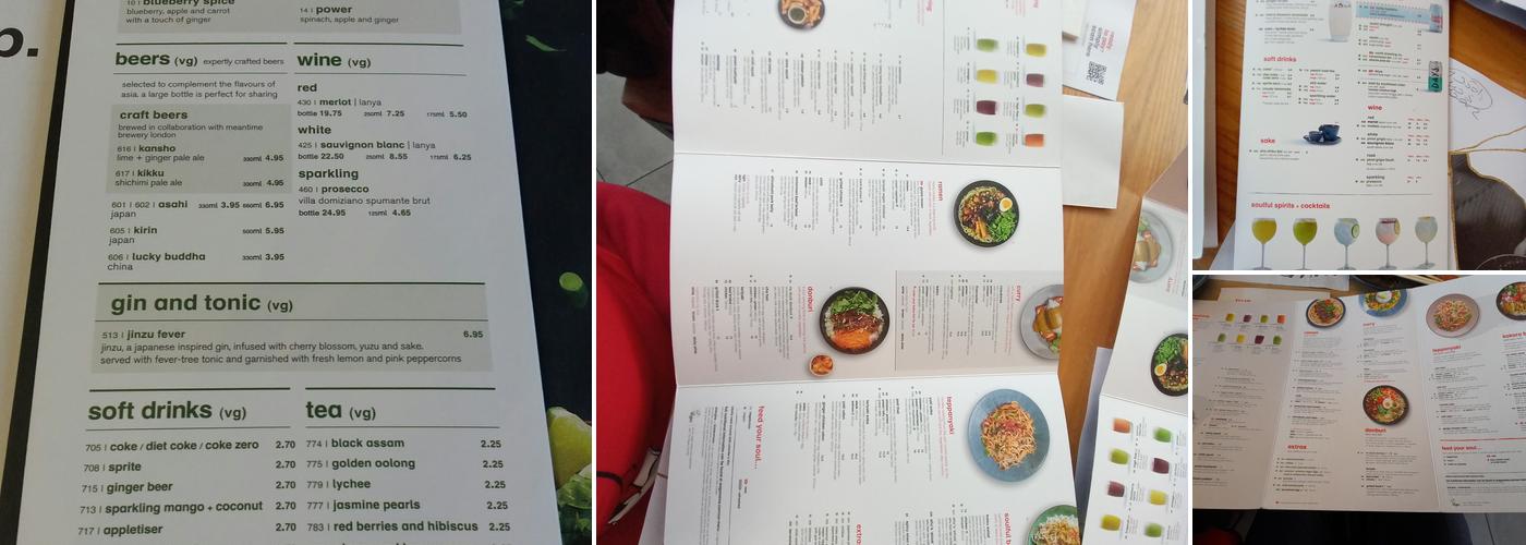 wagamama glasgow fort Menu