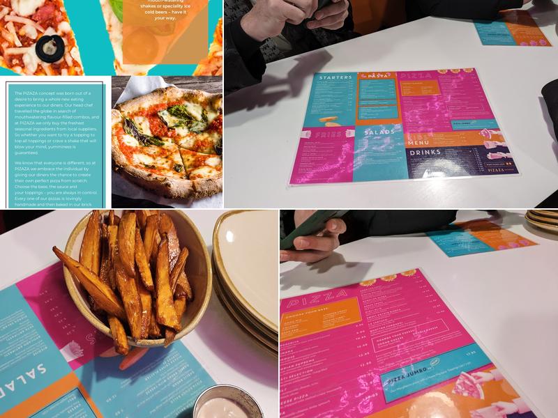 Pizaza Menu