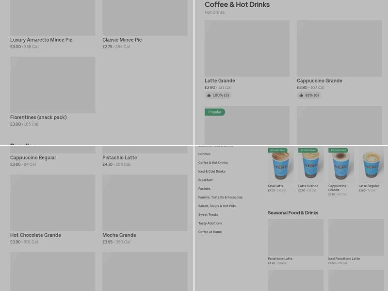 Cartons Stanmore Menu