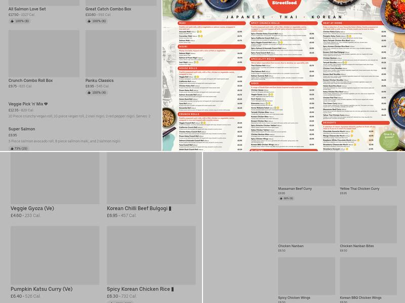 Panku Stevenage Menu