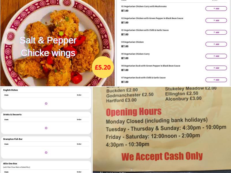 Wing‘s Garden Menu