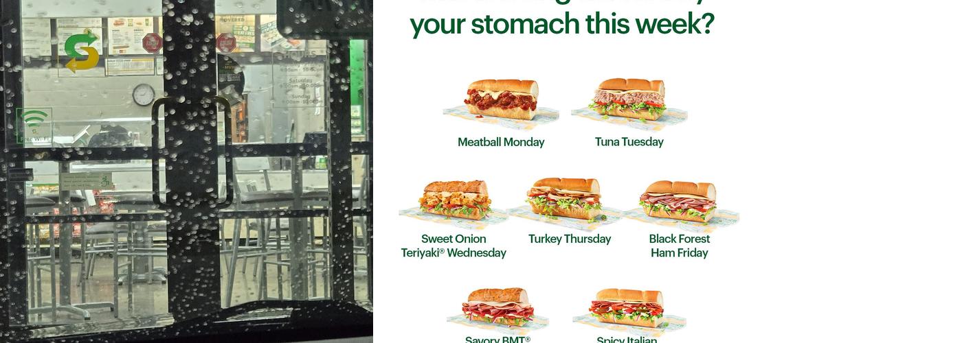 Subway Menu