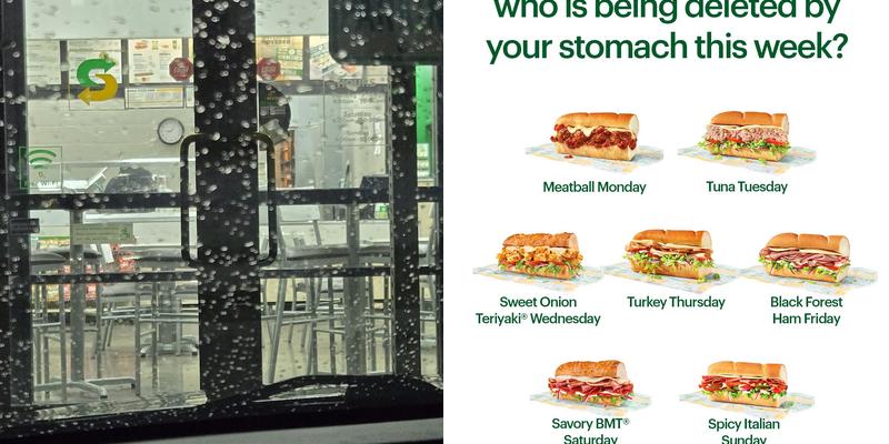 Subway Menu