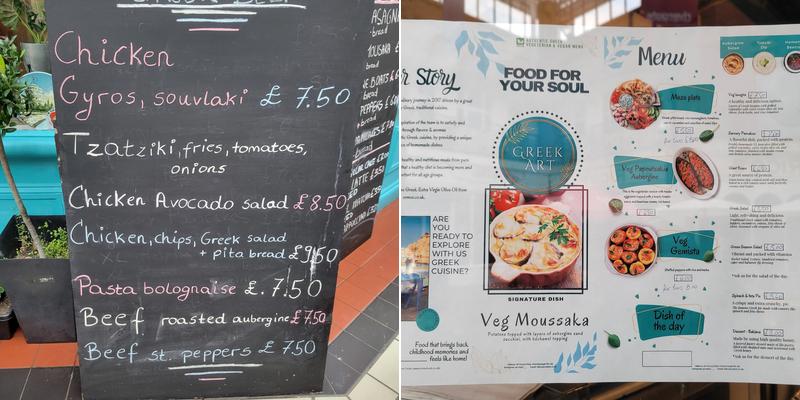 Greek Art Delicatessen Menu