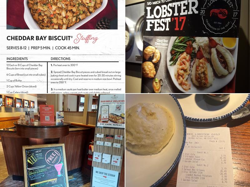 Red Lobster Menu