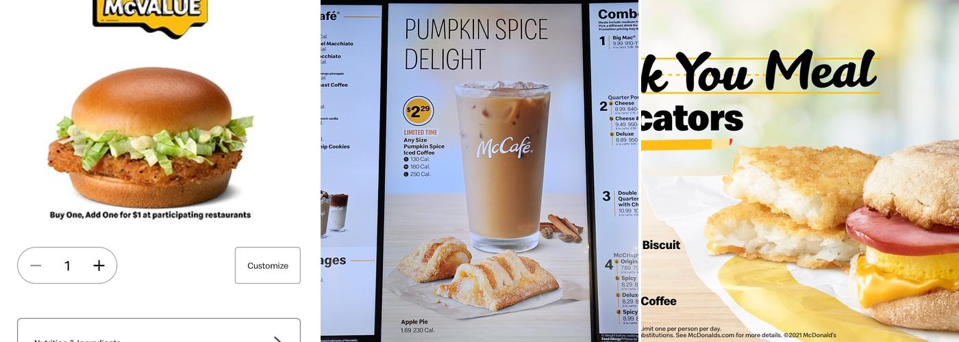 McDonald's Menu
