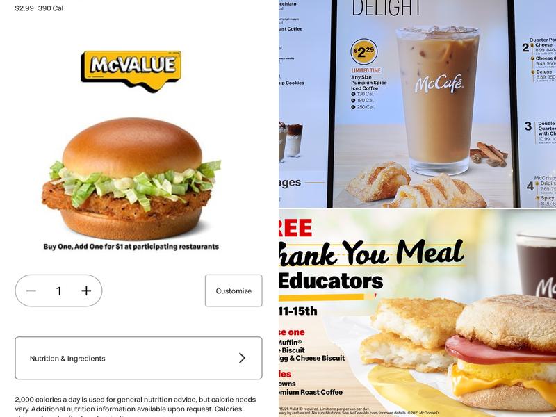 McDonald's Menu