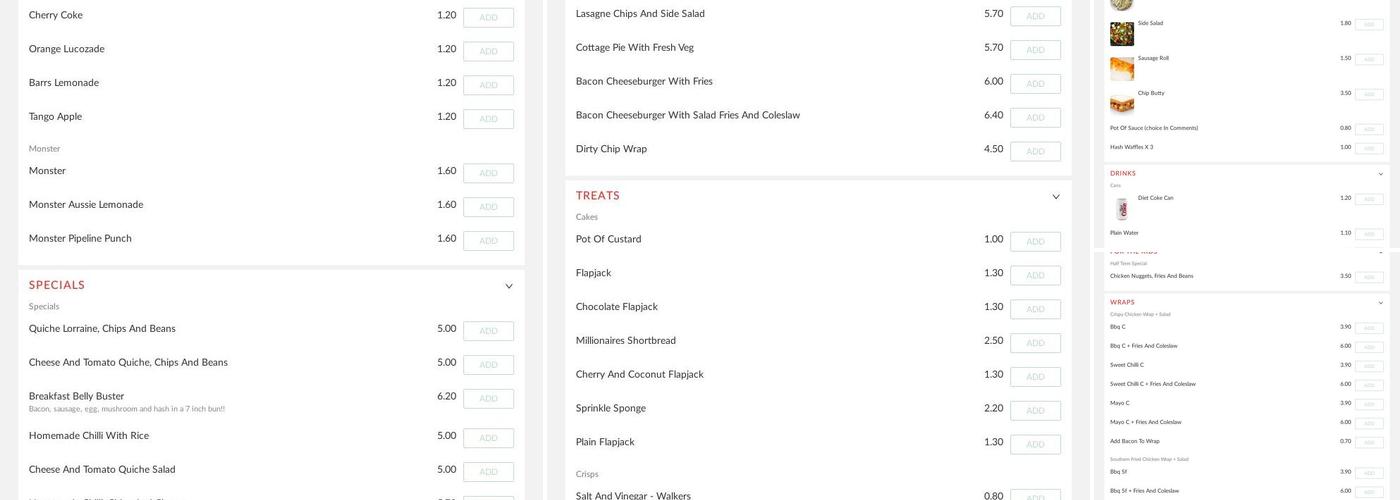 Jakitas Kitchen Menu