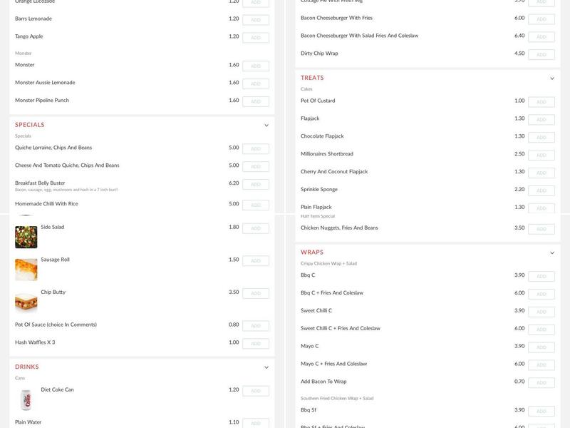 Jakitas Kitchen Menu