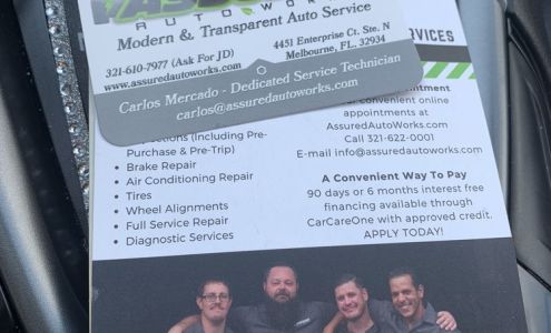 Assured Auto Works - Auto Repair Service for Honda, Acura, Toyota, Subaru and Lexus Vehicles in Melbourne FL Melbourne