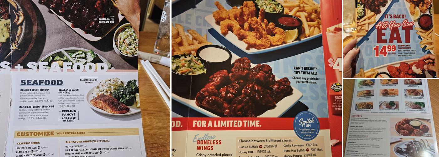 Applebee's Grill + Bar Menu