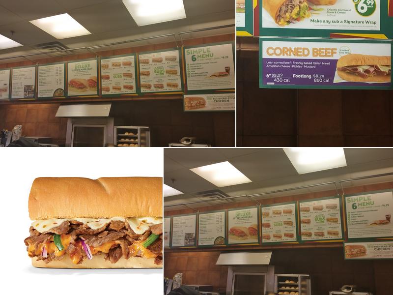 Subway Menu