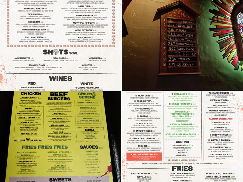 MEATliquor Bar & Restaurant Shoreditch Menu