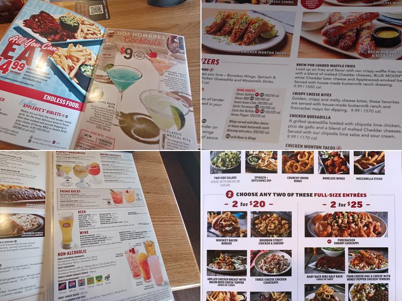 Applebee's Grill + Bar Menu