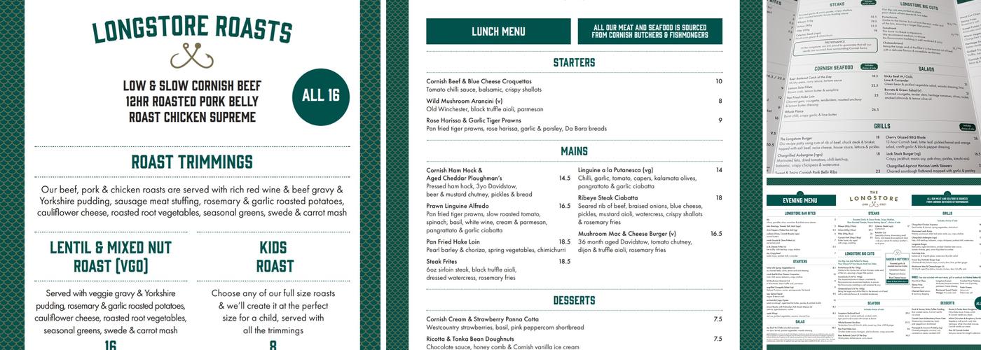 The Longstore Lemon Street Menu