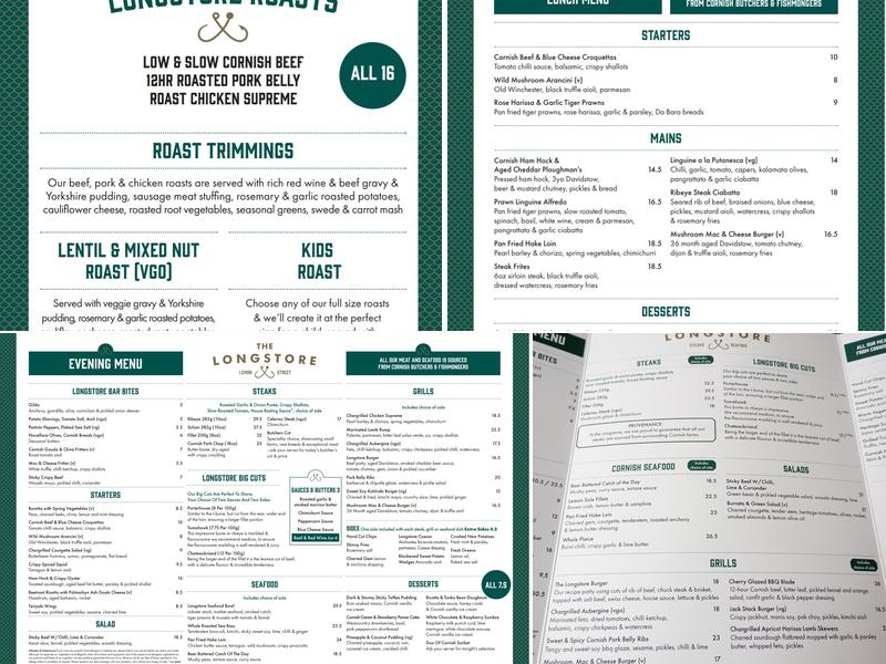 The Longstore Lemon Street Menu