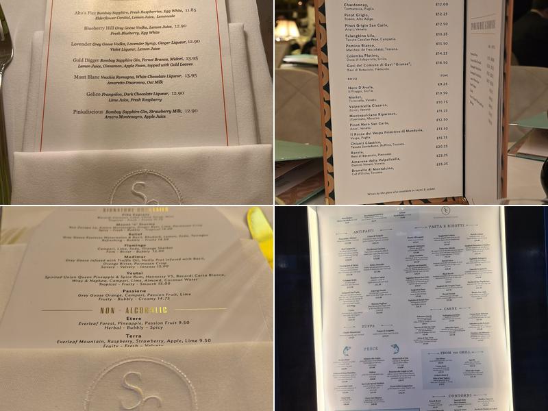 San Carlo Menu