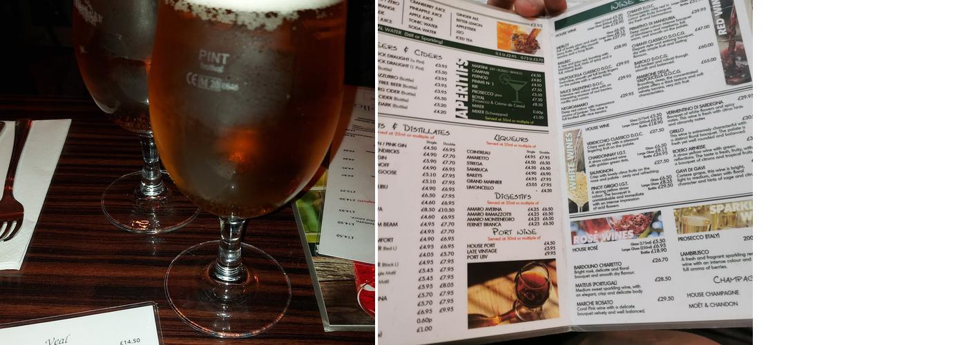 CENTRALE PIZZERIA Menu