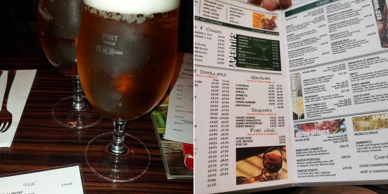 CENTRALE PIZZERIA Menu