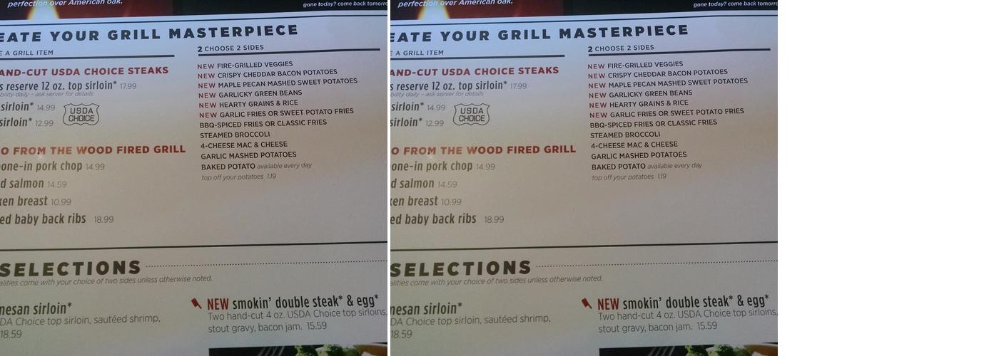 Applebee's Grill + Bar Menu