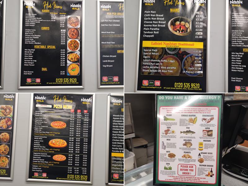 Naan Wala Grill & Pizza Menu