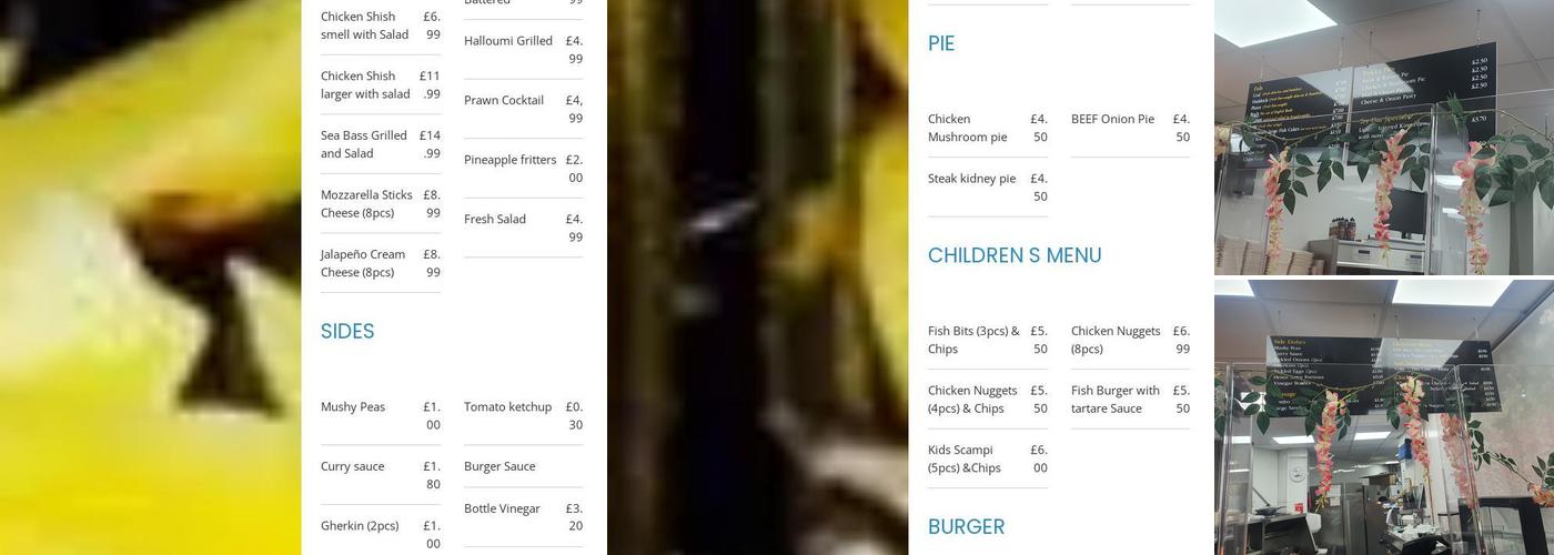 The Village Fish & Chips - Beckenham Menu