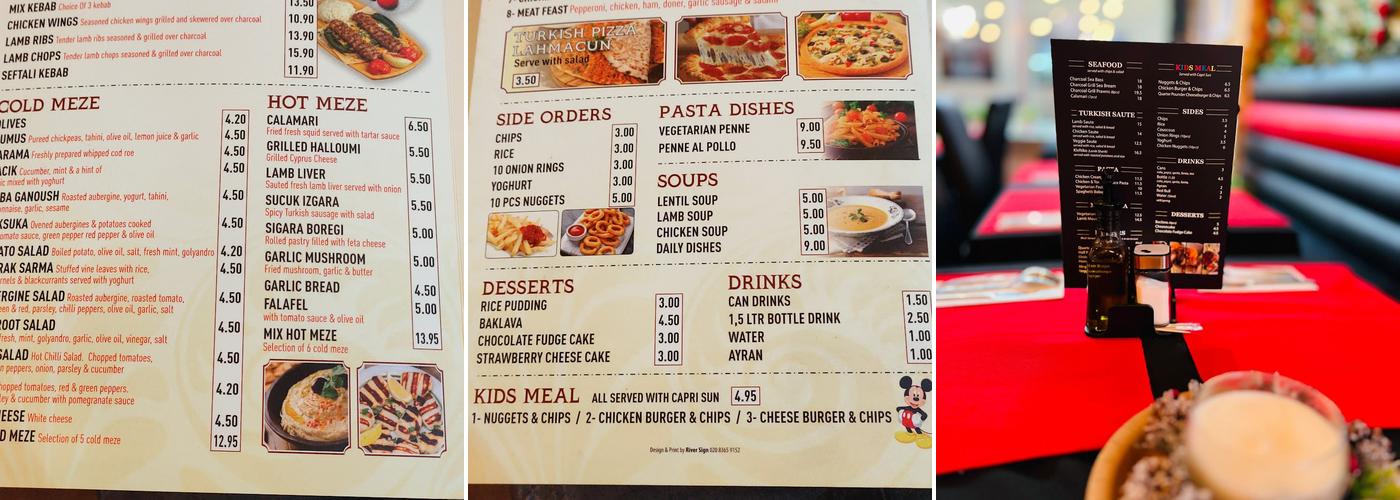 Sisko's Mediterranean Restaurant Menu